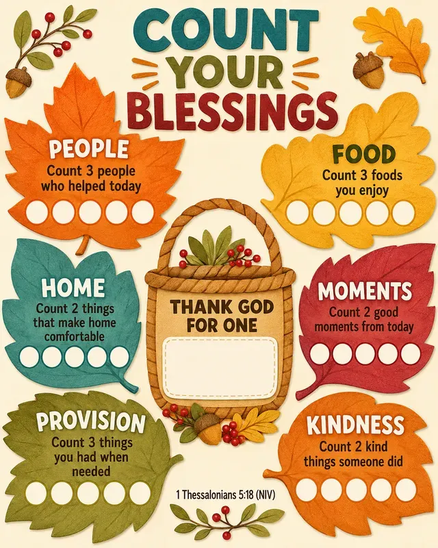 Christian Gratitude Count Kits