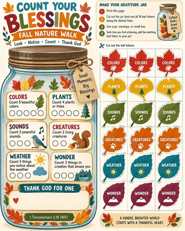 Christian Gratitude Count Kits