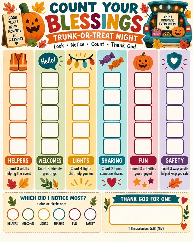 Christian Gratitude Count Kits