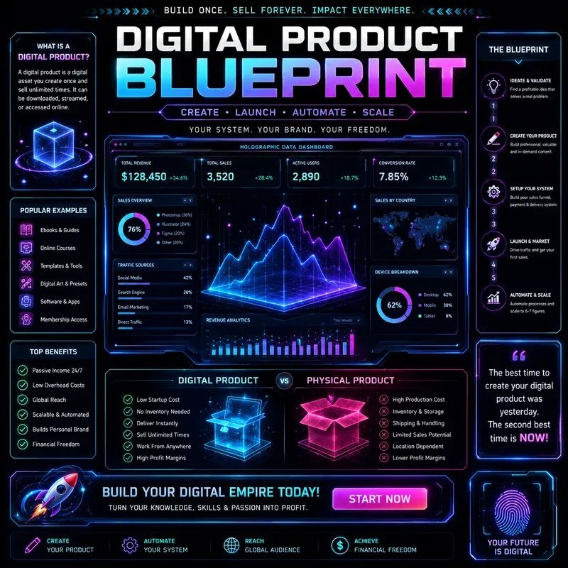 Neon Infographic Poster Creators