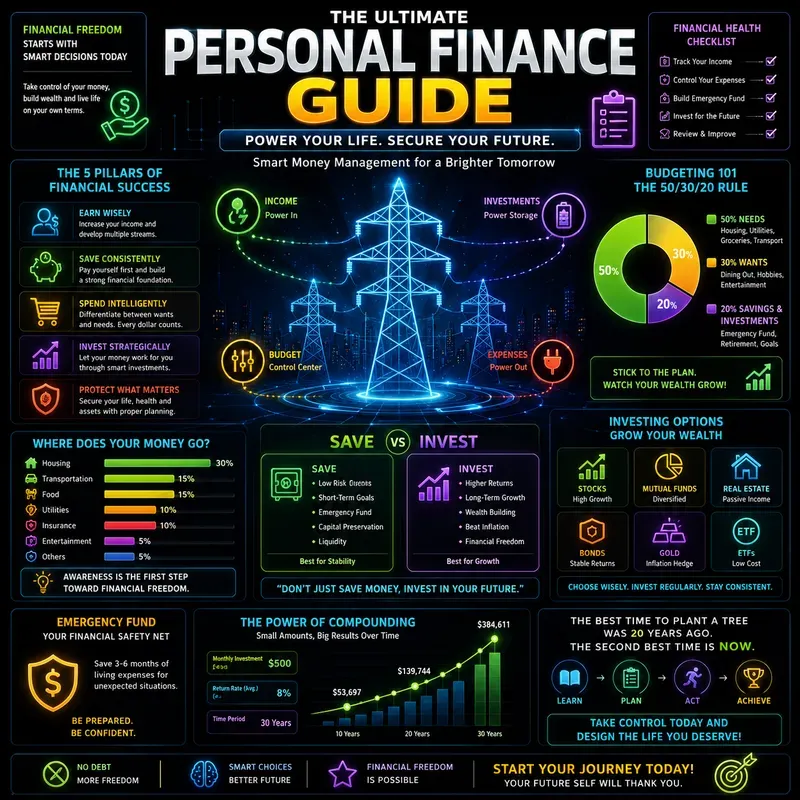 Neon Infographic Poster Creators