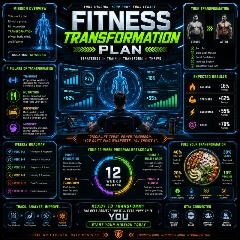 Neon Infographic Poster Creators