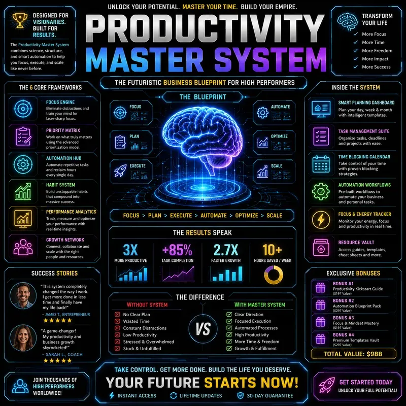 Neon Infographic Poster Creators