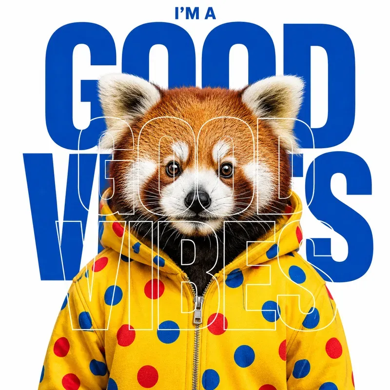 Playful Animal Typography Portrait Art