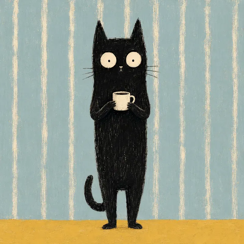 Quirky Animal Storybook Art