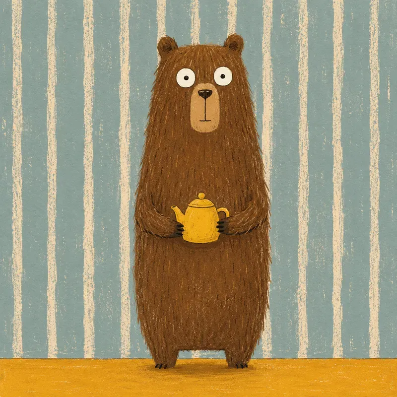 Quirky Animal Storybook Art