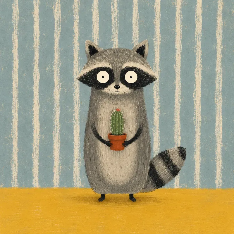 Quirky Animal Storybook Art