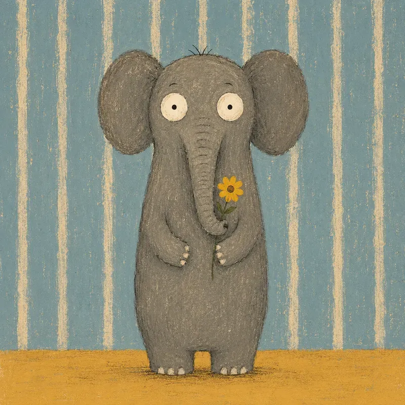 Quirky Animal Storybook Art