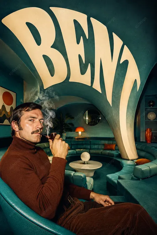 Psychedelic Room Typographies