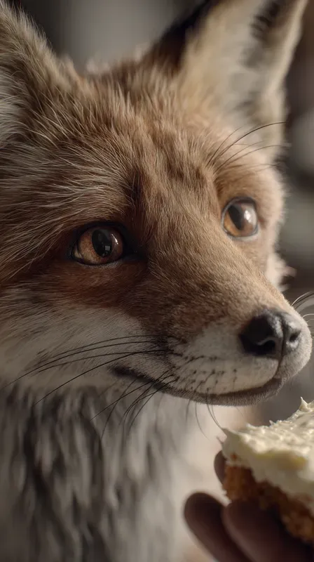 Realistic Animals Being Handed Food