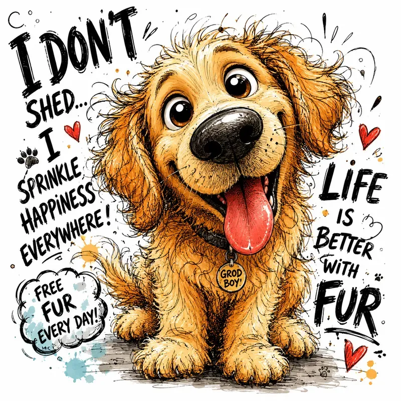 Funny Doodle Dog Characters