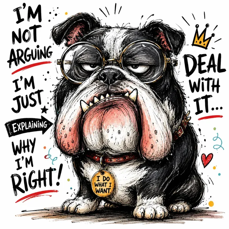 Funny Doodle Dog Characters