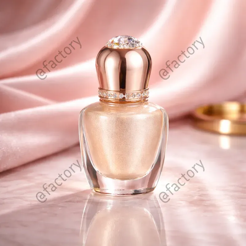 Premium Ruby Red Nail Polish Bottles