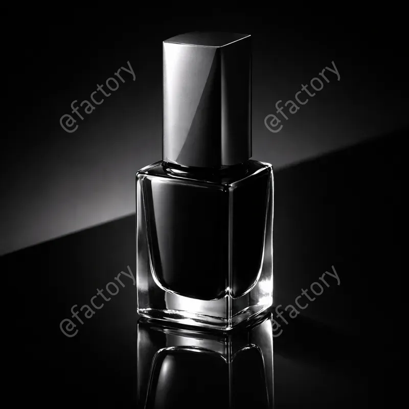 Premium Ruby Red Nail Polish Bottles