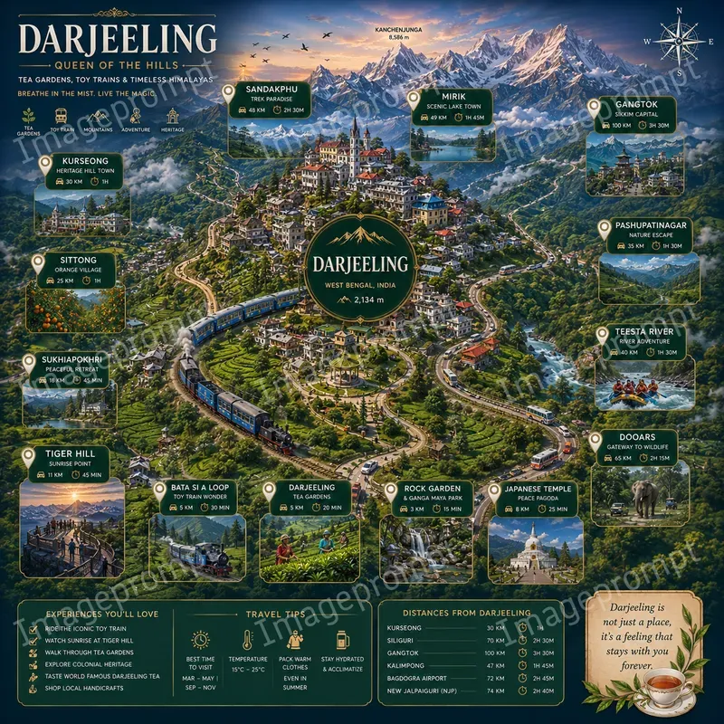 Illustrated Travel Map Poster Style