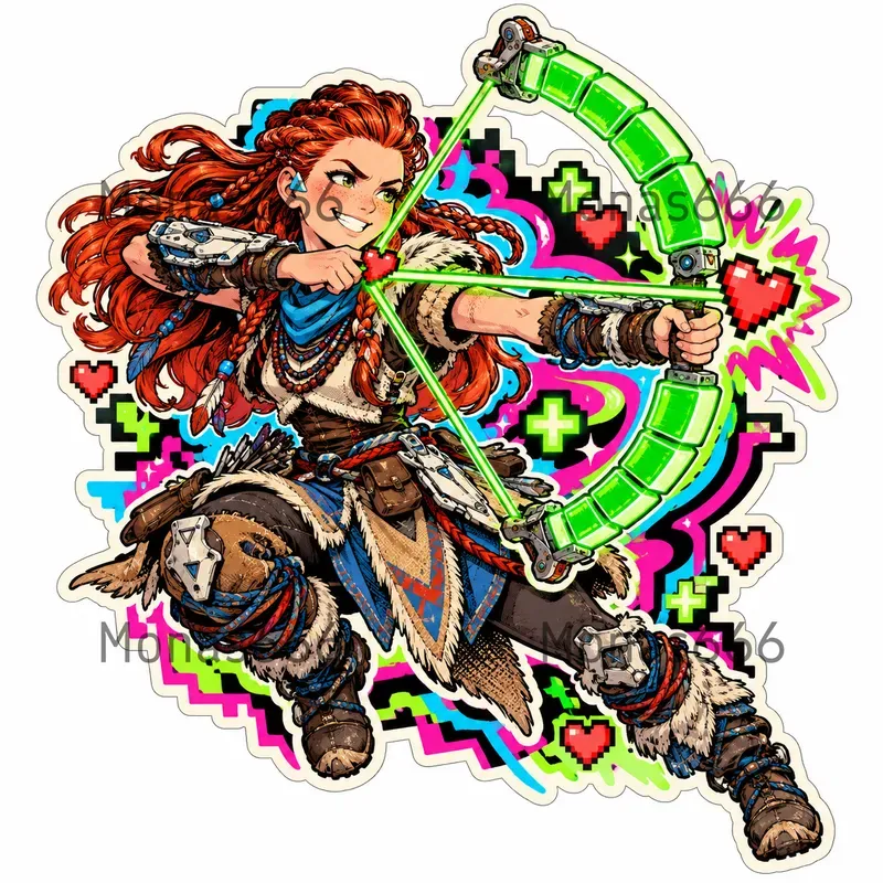 Psychedelic Akibapunk Game Stickers