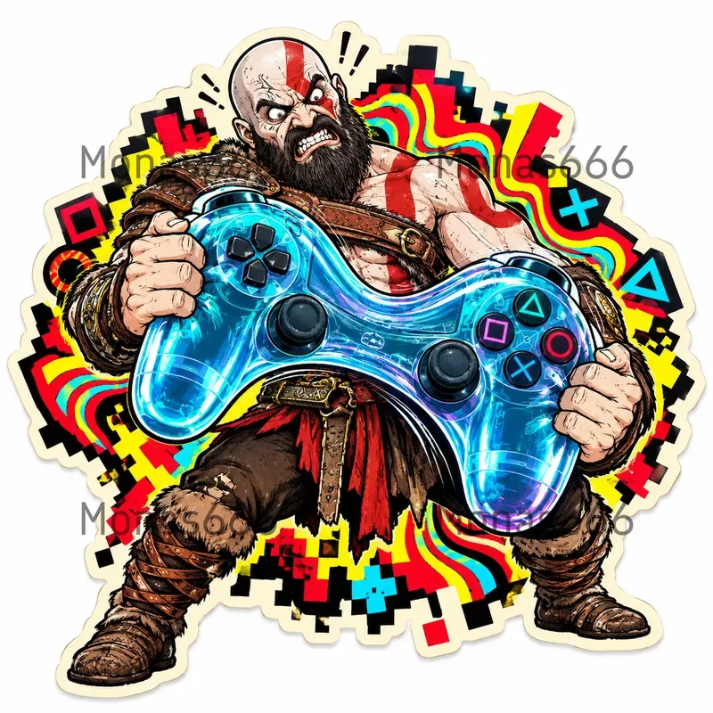 Psychedelic Akibapunk Game Stickers