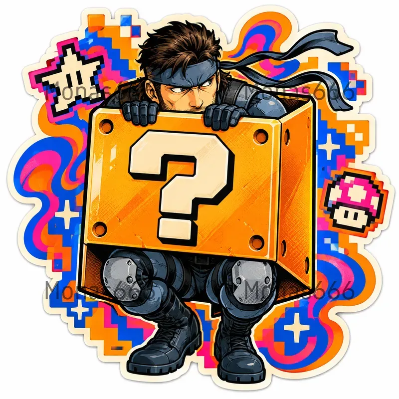 Psychedelic Akibapunk Game Stickers