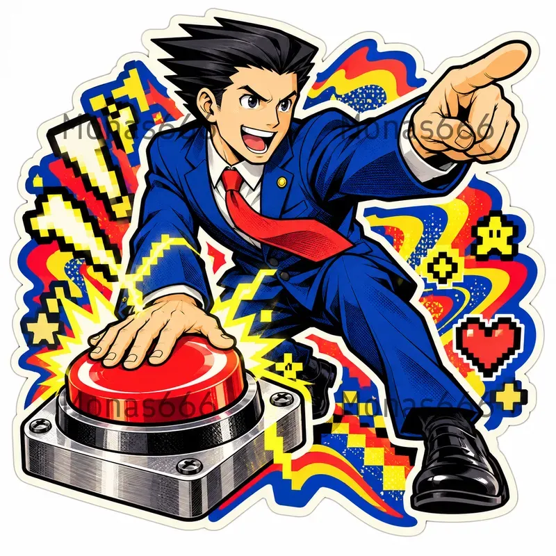 Psychedelic Akibapunk Game Stickers