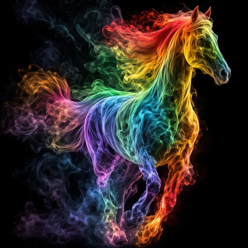 Color Smoke Art Sharp Focus Cinematic