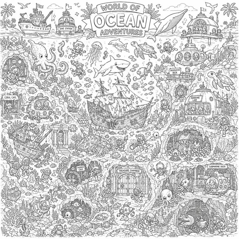 Hidden Story Worlds Doodle Packs