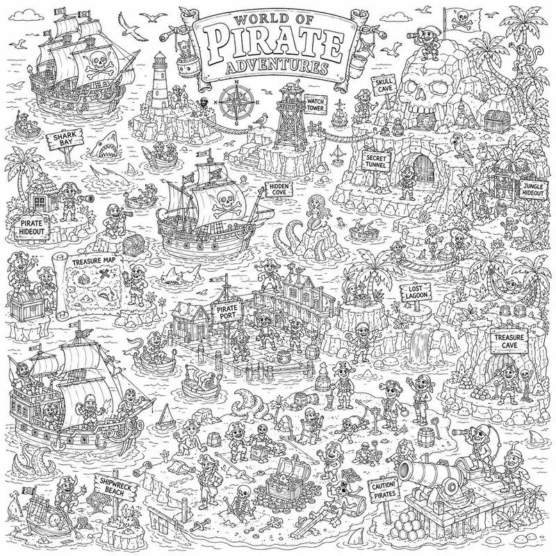 Hidden Story Worlds Doodle Packs