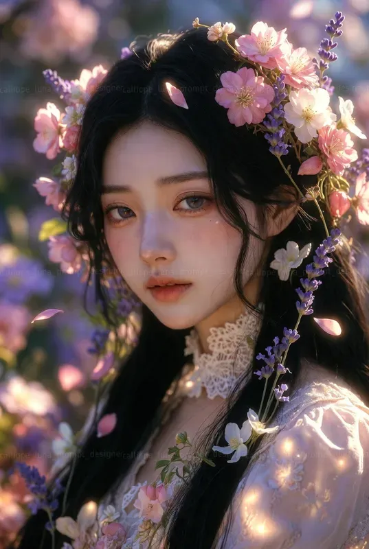 Ethereal Victorian Bloom Portraits