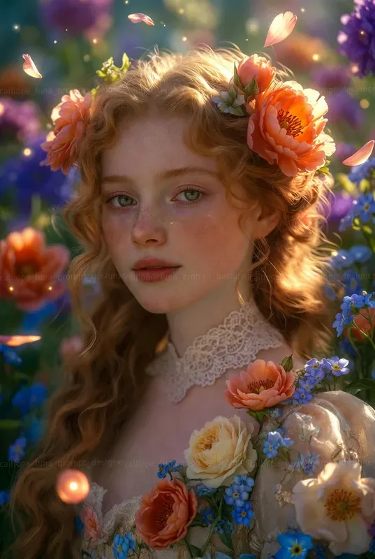 Ethereal Victorian Bloom Portraits