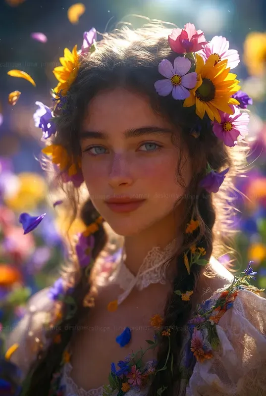 Ethereal Victorian Bloom Portraits