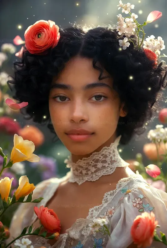 Ethereal Victorian Bloom Portraits