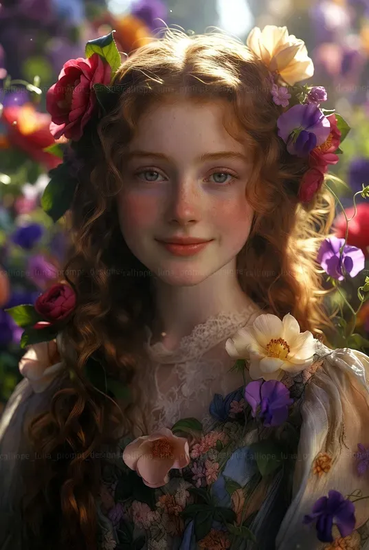 Ethereal Victorian Bloom Portraits