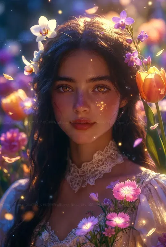 Ethereal Victorian Bloom Portraits