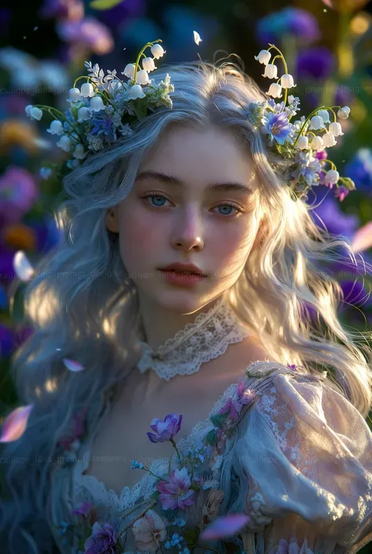 Ethereal Victorian Bloom Portraits