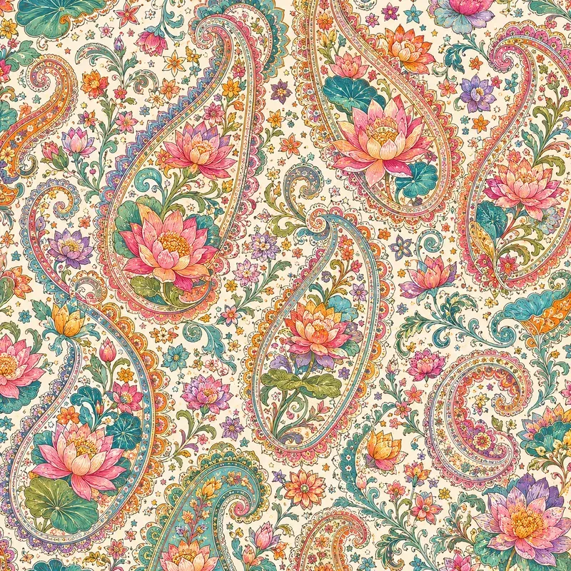 Vintage Floral Paisley Patterns