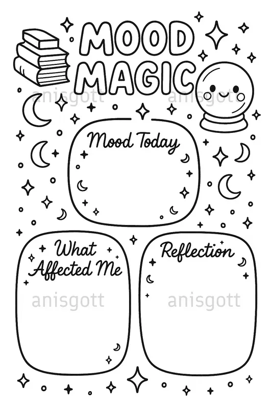 Selfcare Gratitude Journals Coloring Pages