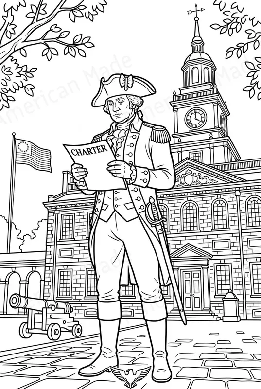 Epic 1776 Historical Coloring Pages