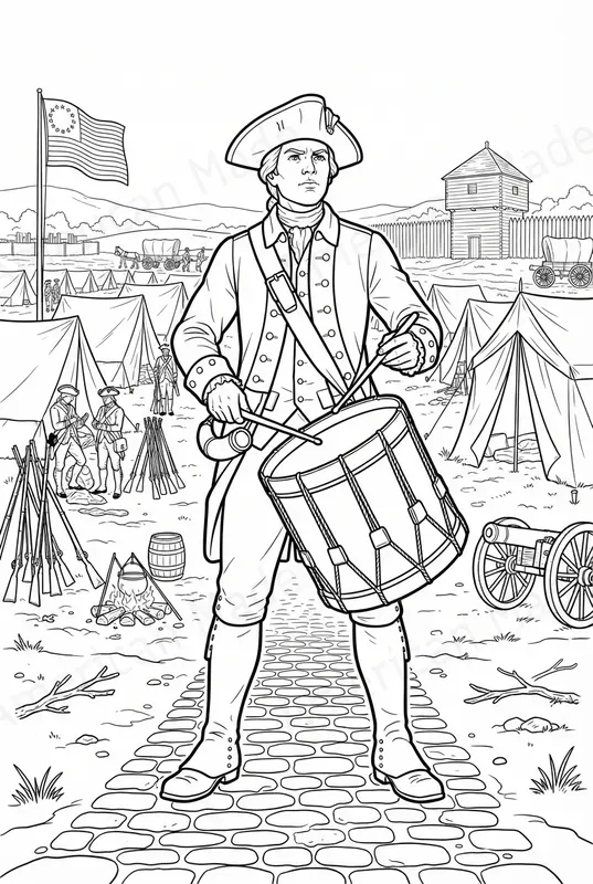 Epic 1776 Historical Coloring Pages