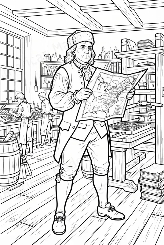 Epic 1776 Historical Coloring Pages