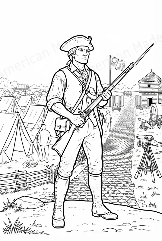 Epic 1776 Historical Coloring Pages