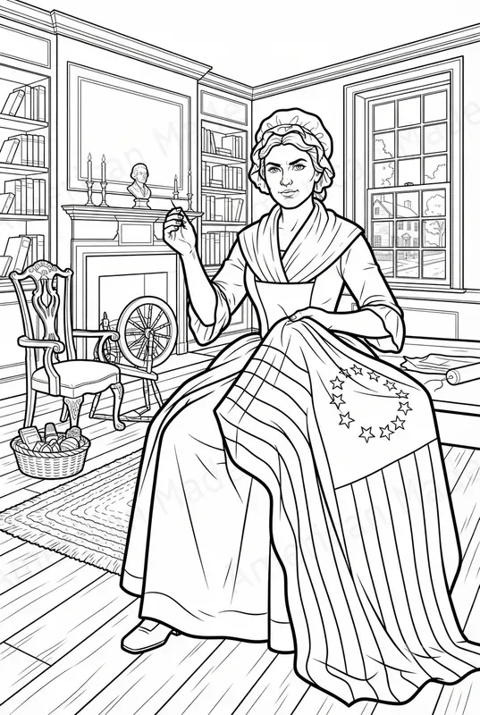 Epic 1776 Historical Coloring Pages