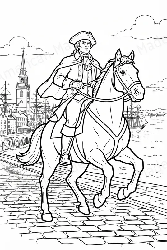 Epic 1776 Historical Coloring Pages