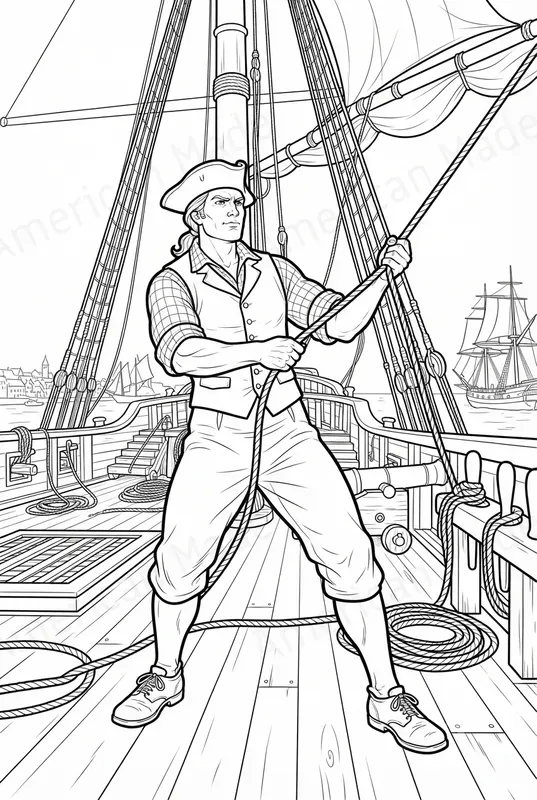 Epic 1776 Historical Coloring Pages