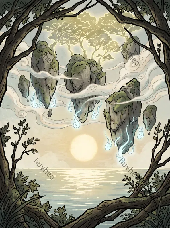 Japanese Woodblock Digital Art Style