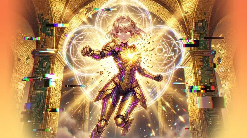 Cyber Byzantine Anime Glitches