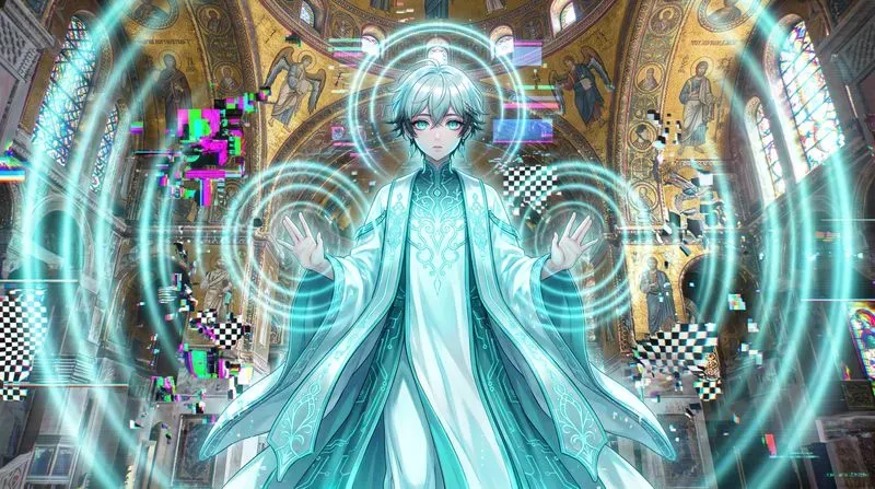 Cyber Byzantine Anime Glitches