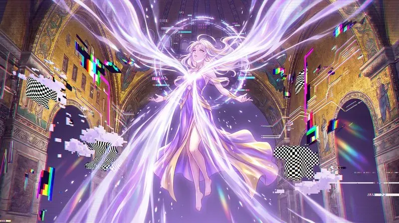 Cyber Byzantine Anime Glitches
