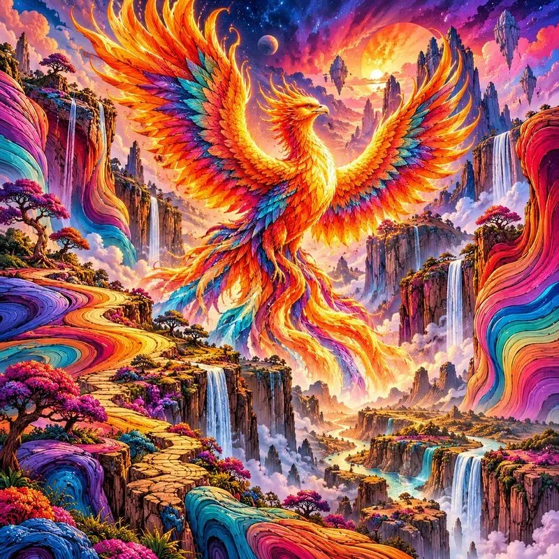 Psychedelic Surreal Dreamscape Art