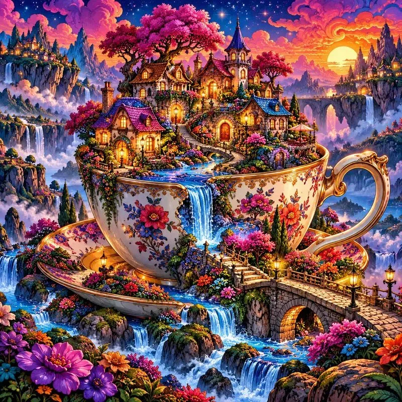 Psychedelic Surreal Dreamscape Art