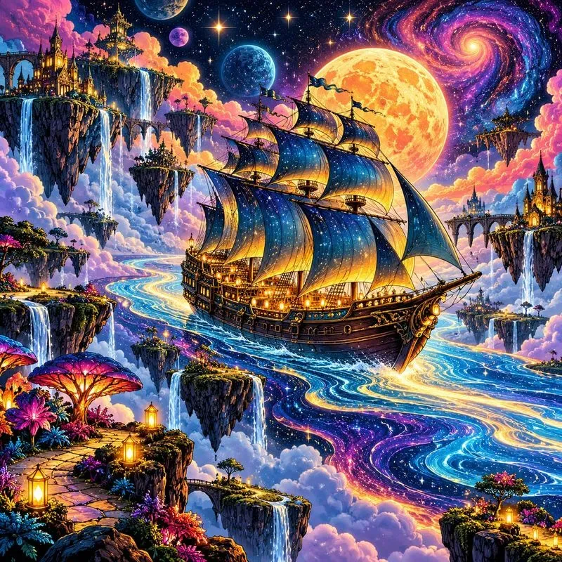 Psychedelic Surreal Dreamscape Art