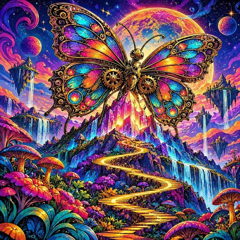 Psychedelic Surreal Dreamscape Art